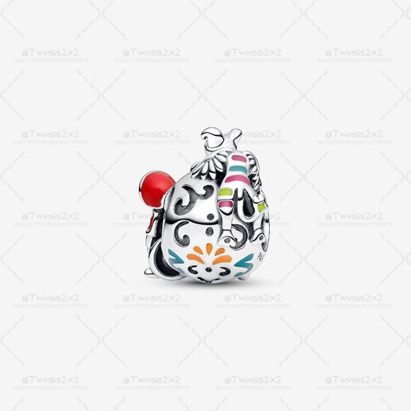 Pandora Disney Pixar Coco Miguel & Dante Skull Glow-in-the-dark Charm - Picture 2 of 5